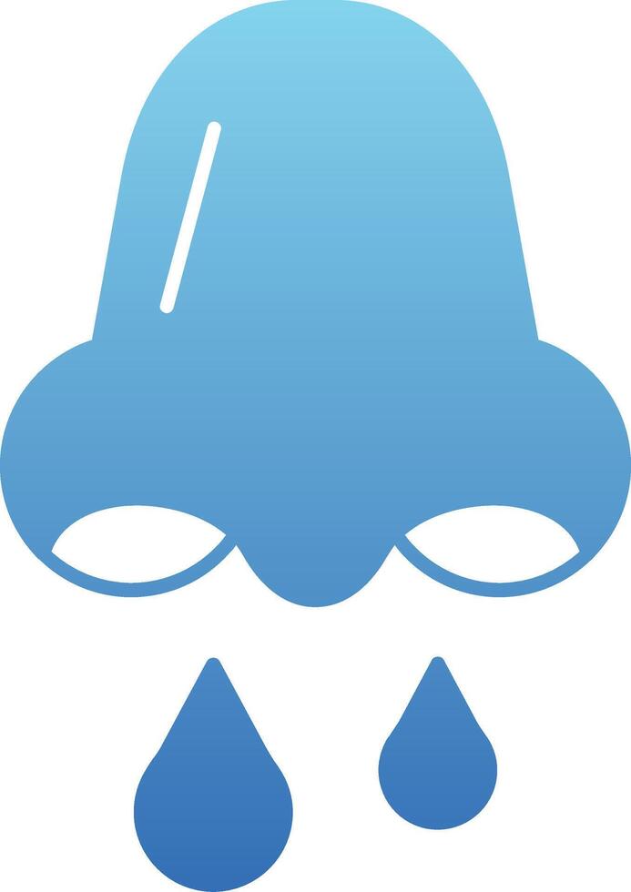 Congestion Glyph Gradient Icon vector