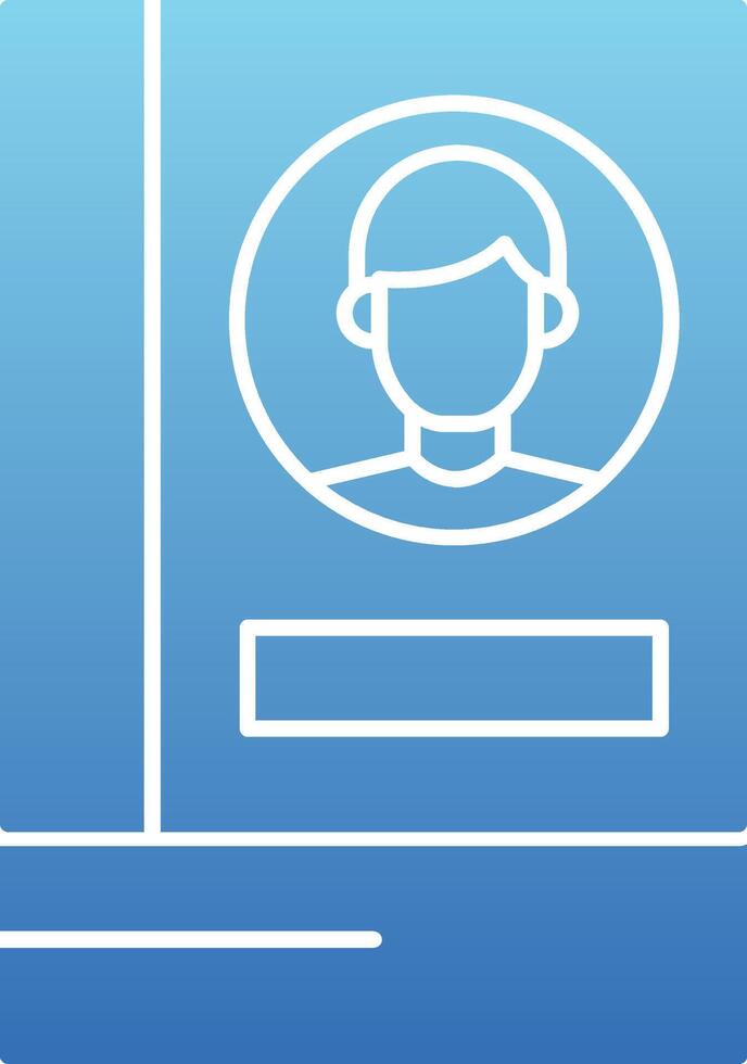 Address Book Glyph Gradient Icon vector