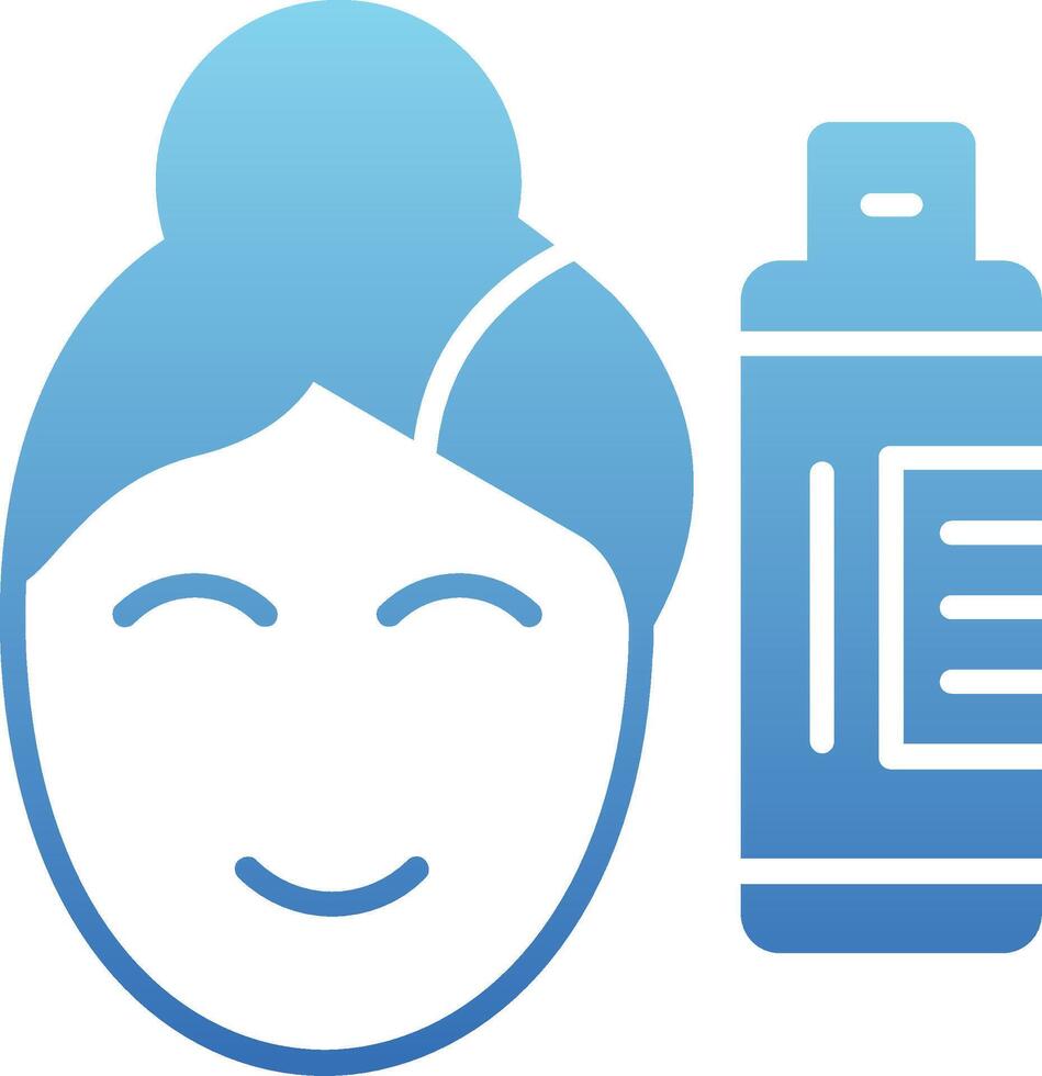 Skin Care Glyph Gradient Icon vector