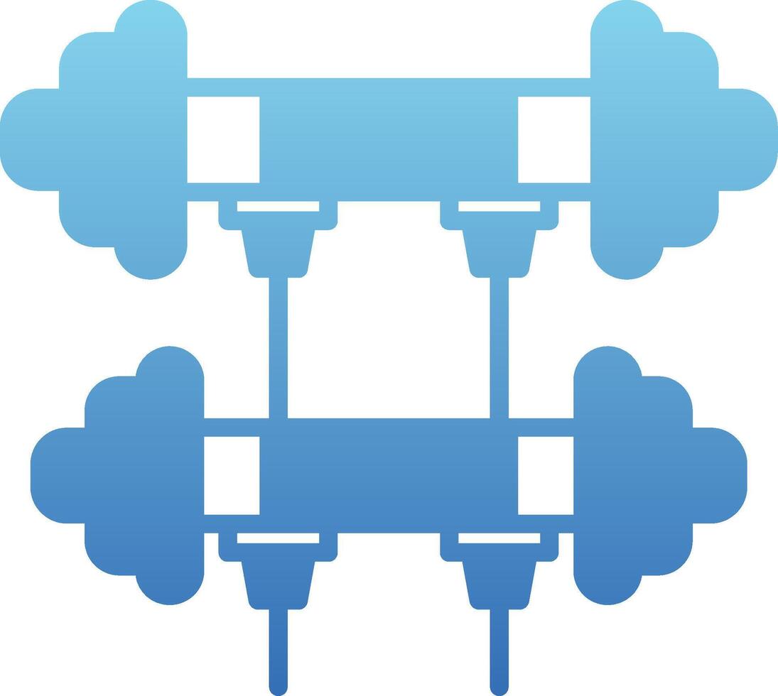 Gym Glyph Gradient Icon vector