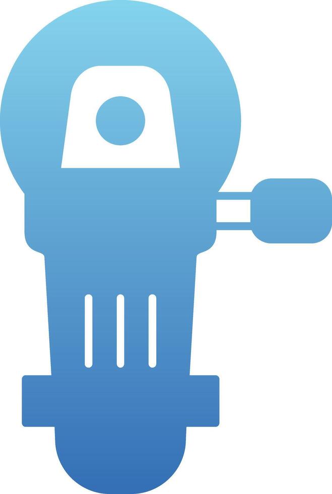 Angle Grinder Glyph Gradient Icon vector