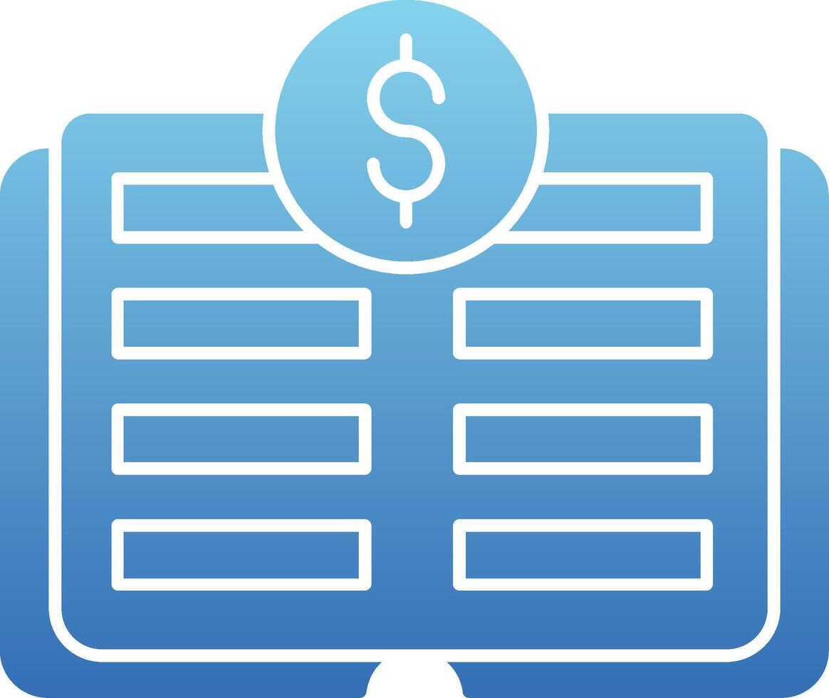 Ledger Glyph Gradient Icon vector