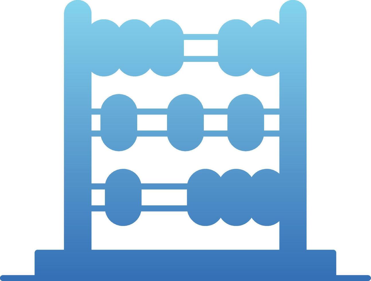 Abacus Glyph Gradient Icon vector