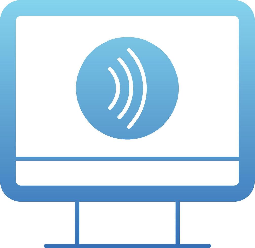 Tap To Pay Glyph Gradient Icon vector