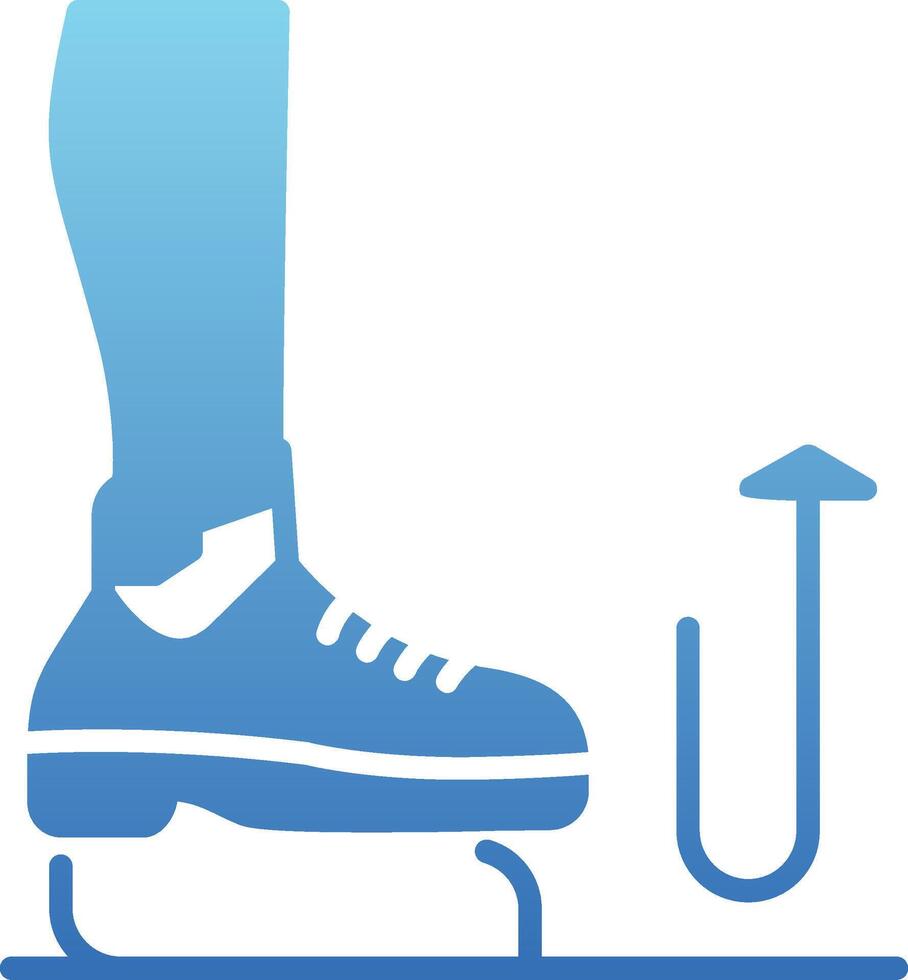 Stomp Glyph Gradient Icon vector
