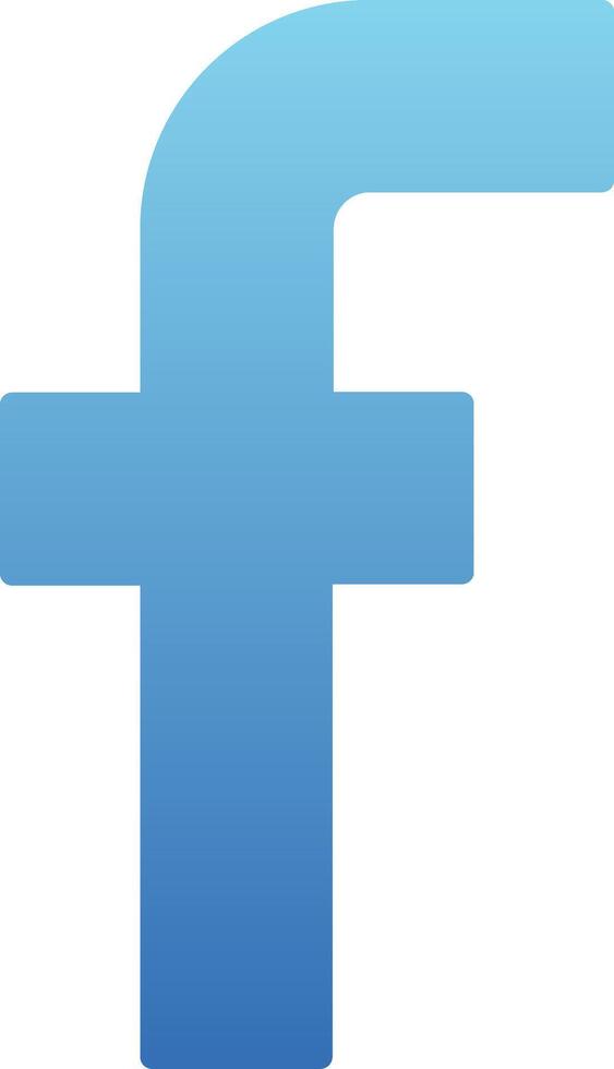 Small f Icon vector
