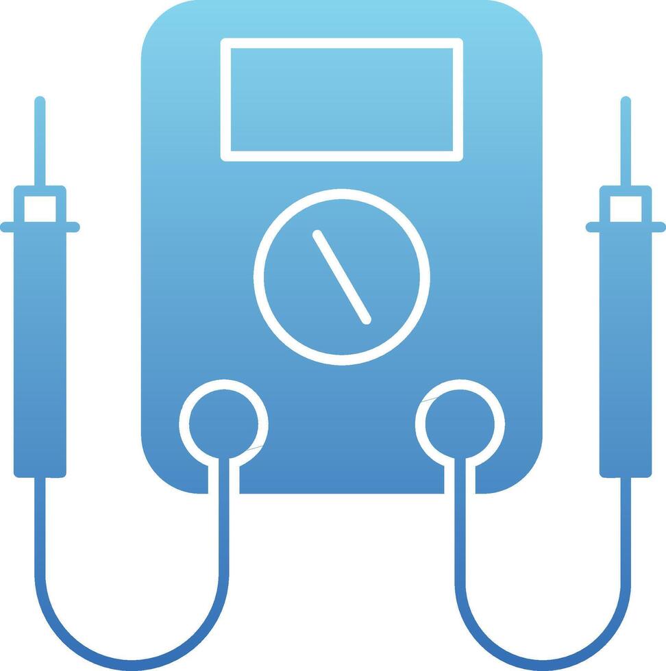 Multimeter Glyph Gradient Icon vector