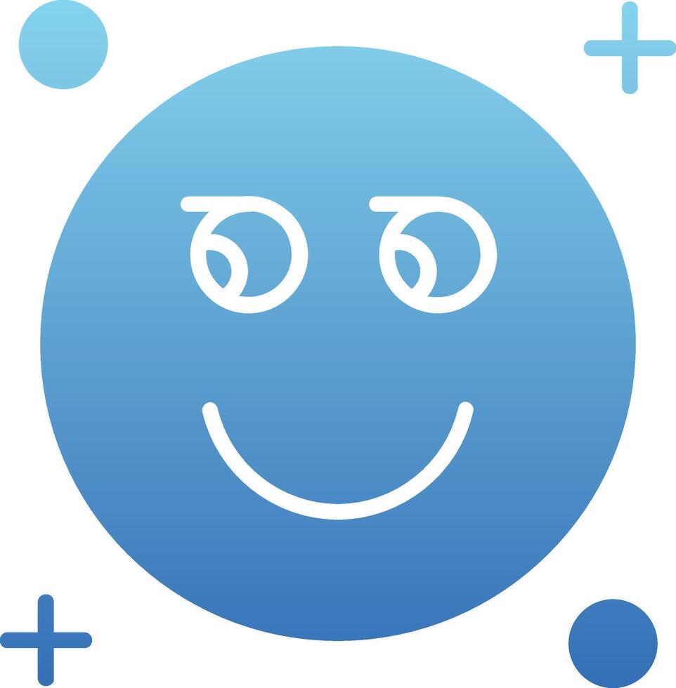 Suspicious Glyph Gradient Icon vector