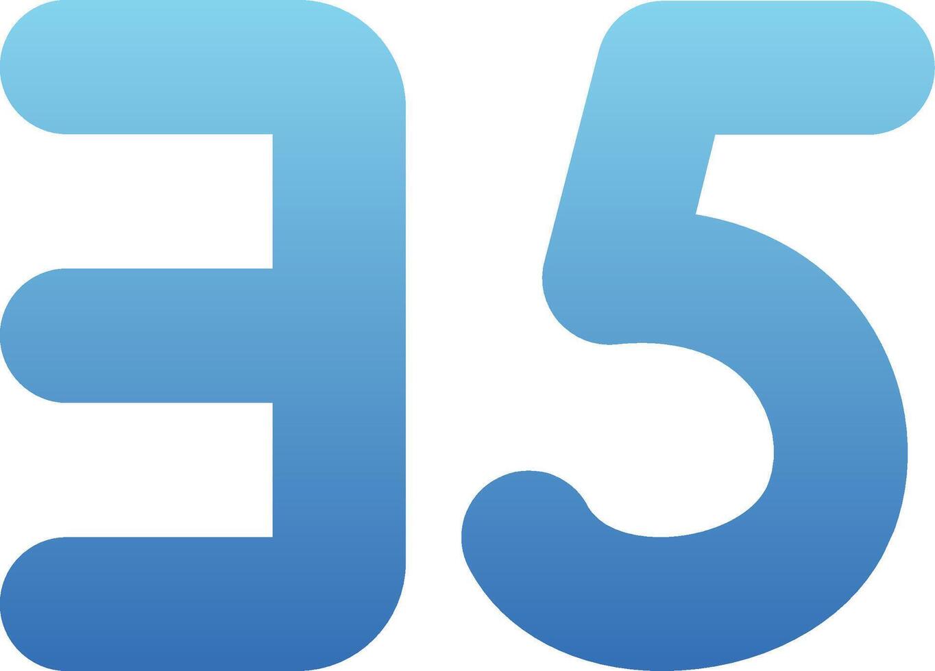 Thirty five Glyph Gradient Icon vector