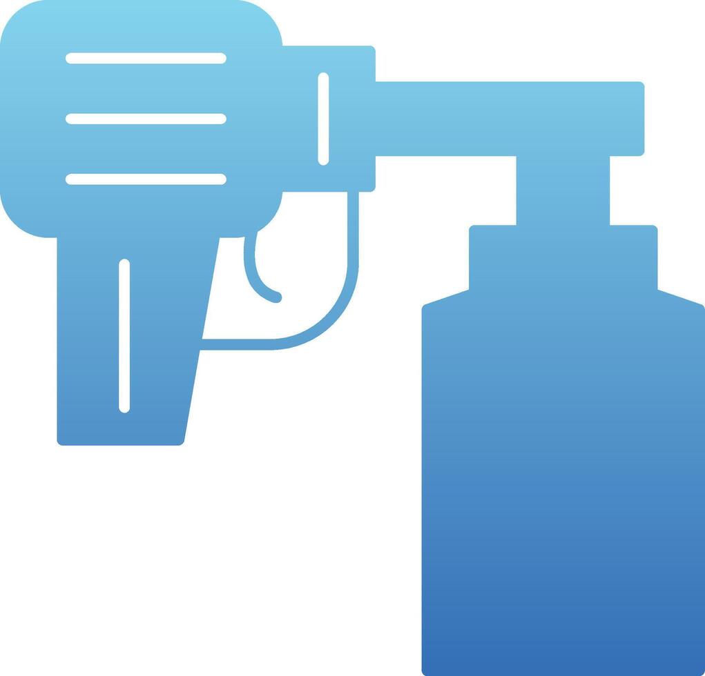 Paint Spray Glyph Gradient Icon vector