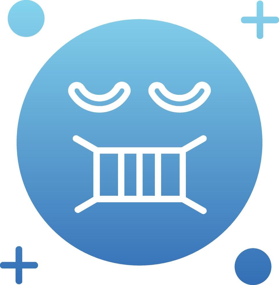Face mask Glyph Gradient Icon vector