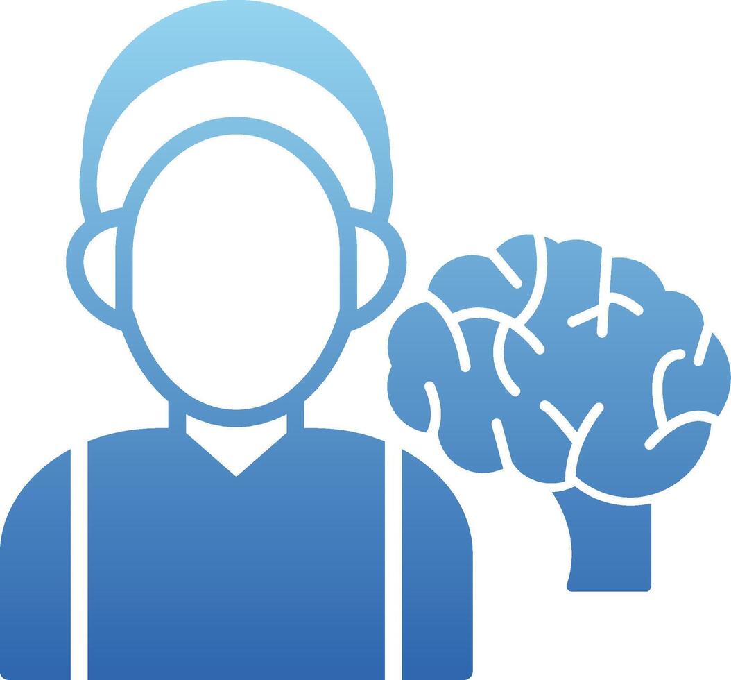 Neurologist Glyph Gradient Icon vector