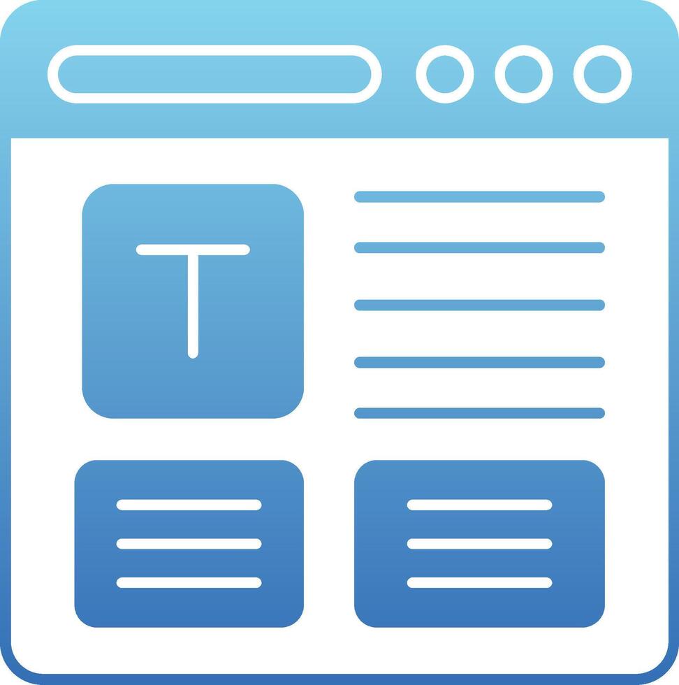 Refresh Glyph Gradient Icon vector