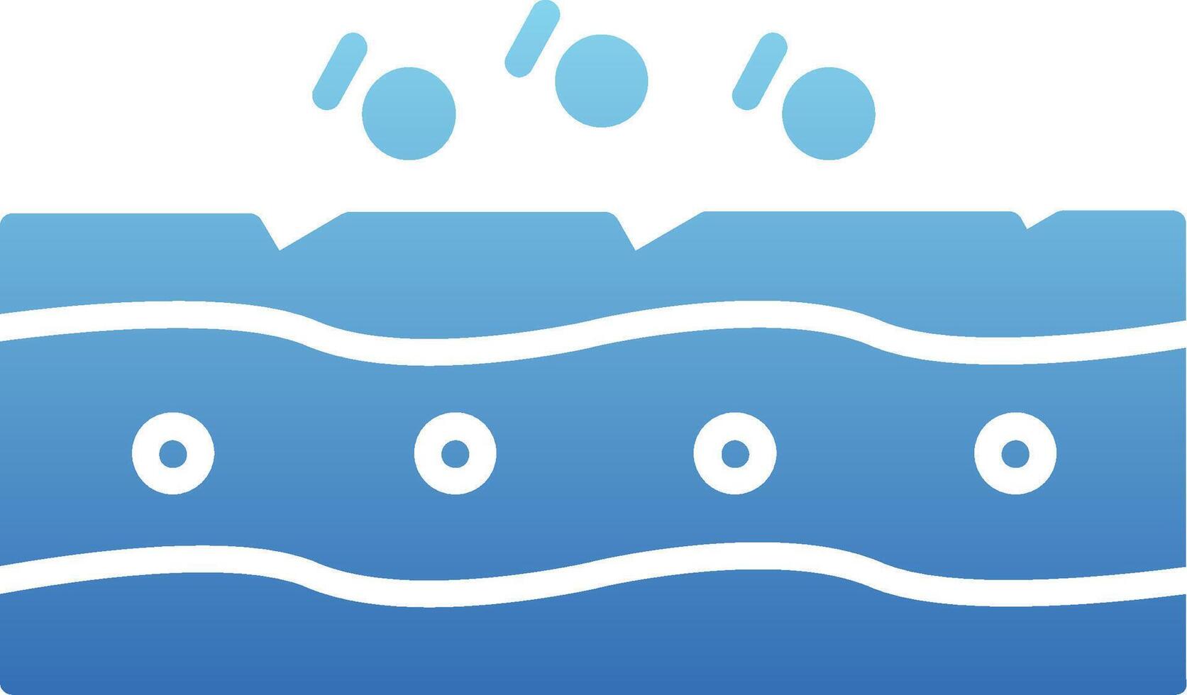 Pores Glyph Gradient Icon vector