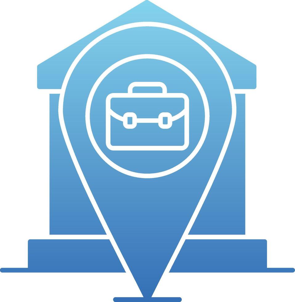Remote Working Glyph Gradient Icon vector