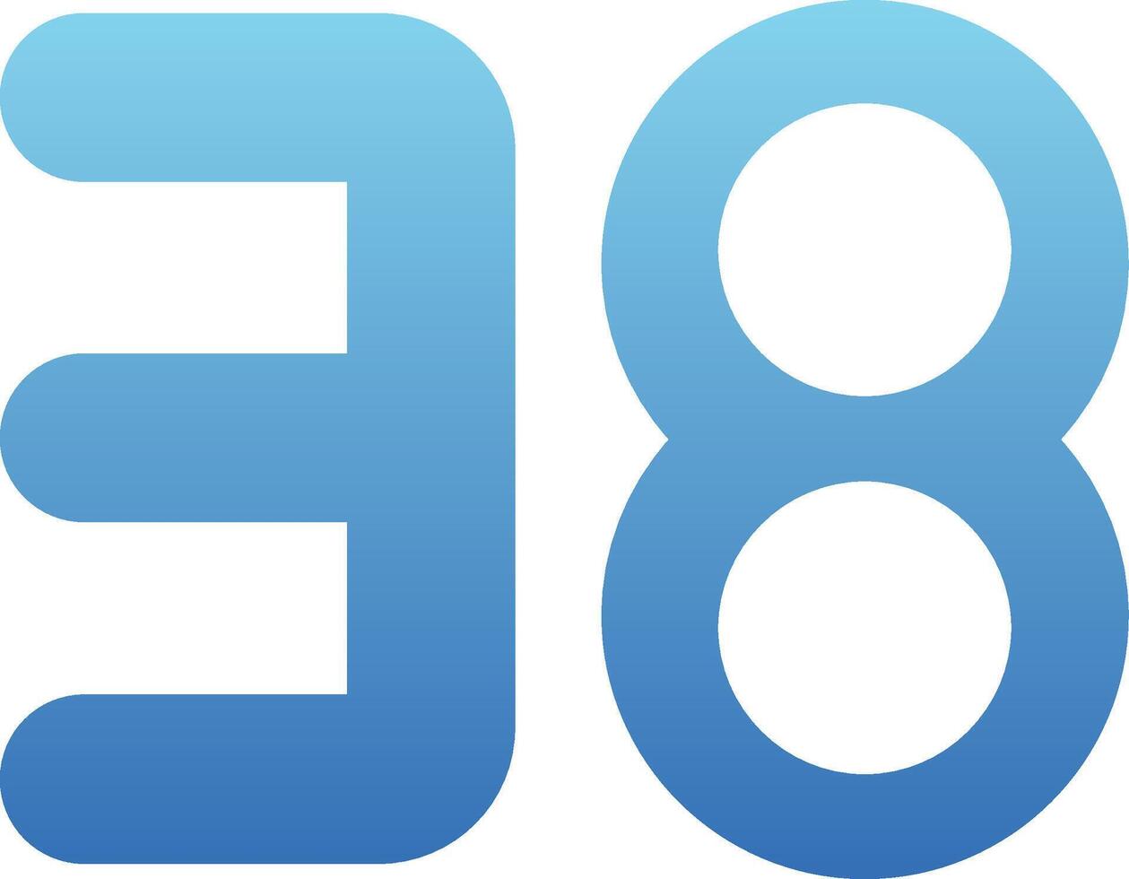 Thirty eight Glyph Gradient Icon vector