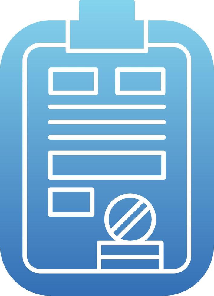 Schedule Glyph Gradient Icon vector
