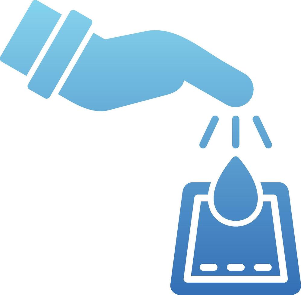 Diabetes Glyph Gradient Icon vector