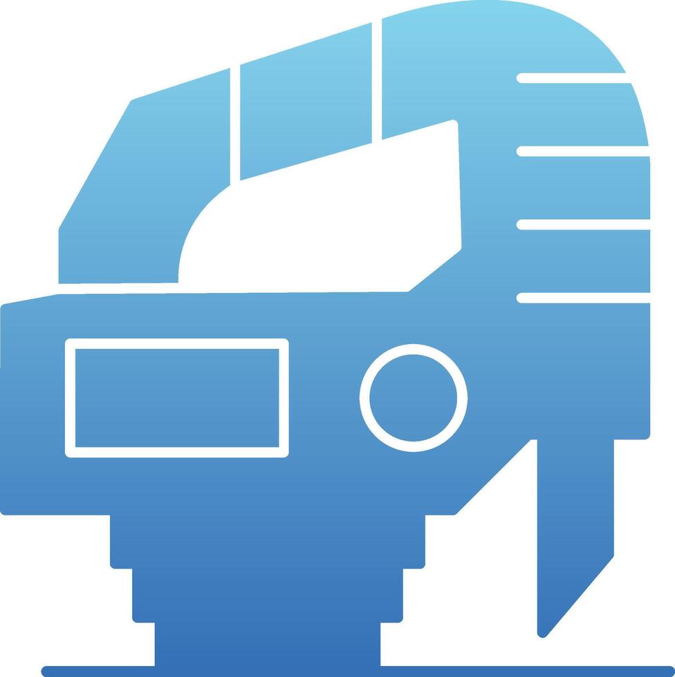 Jigsaw Glyph Gradient Icon vector