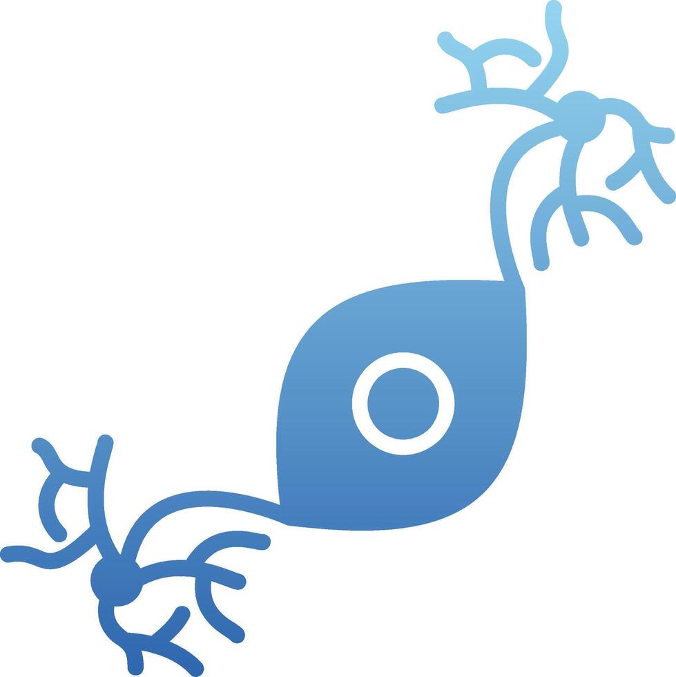 Pseudounipolar Glyph Gradient Icon vector