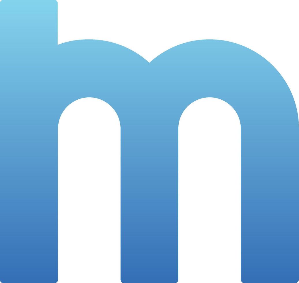 Small m Icon vector