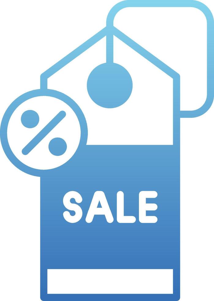 Sale Glyph Gradient Icon vector