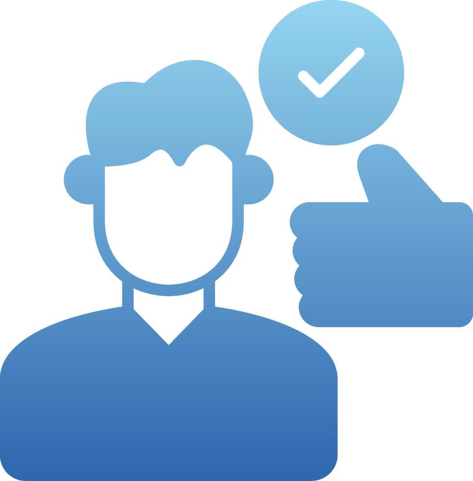 Motivation Glyph Gradient Icon vector