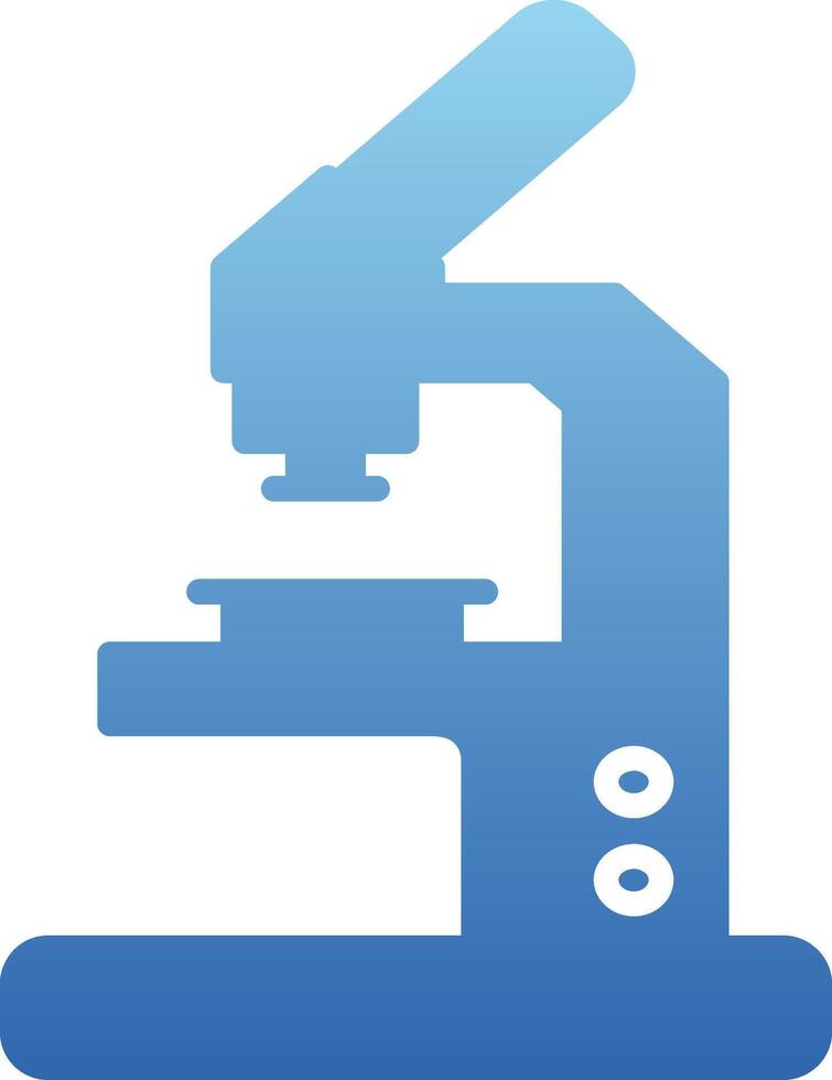 Microscope Glyph Gradient Icon vector
