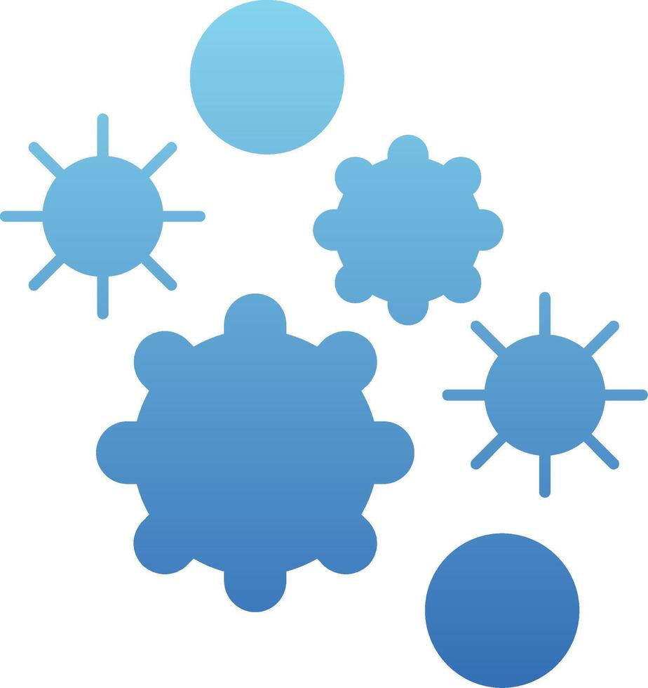 Allergen Glyph Gradient Icon vector