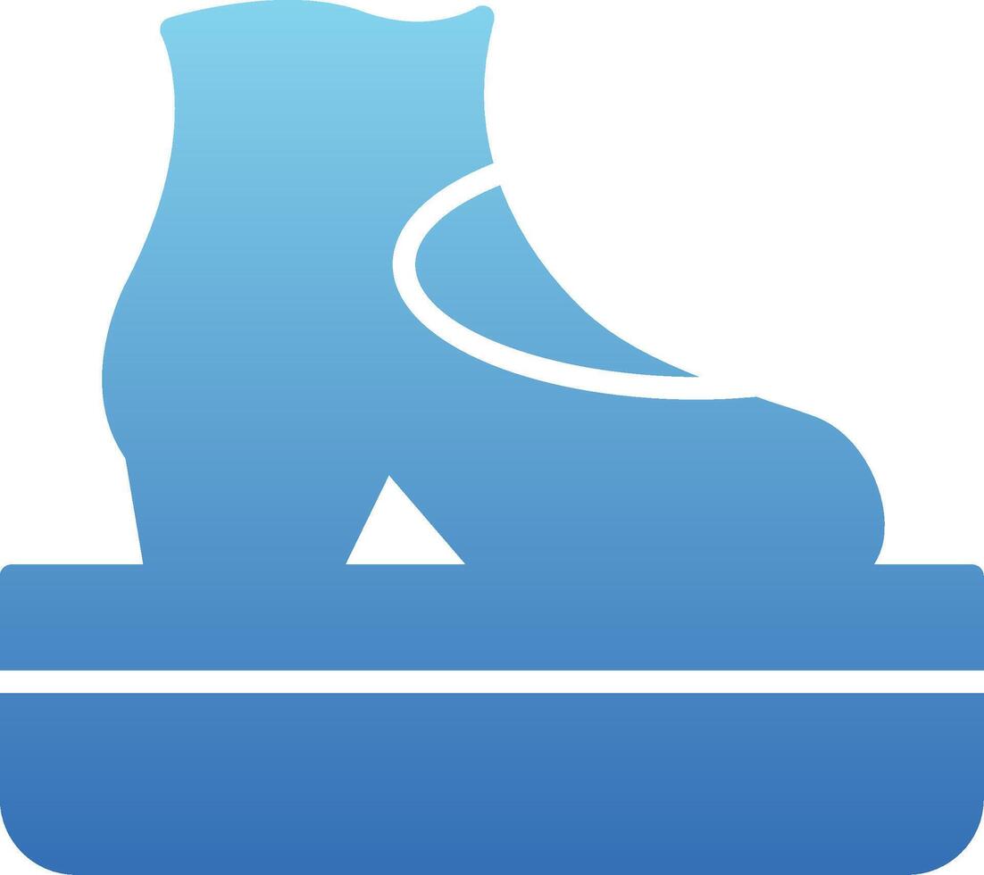 Tap Stage Glyph Gradient Icon vector