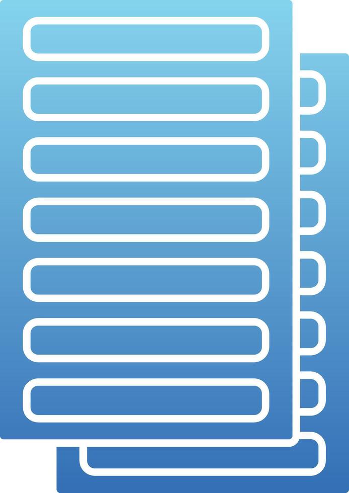 Daily Ledger Glyph Gradient Icon vector