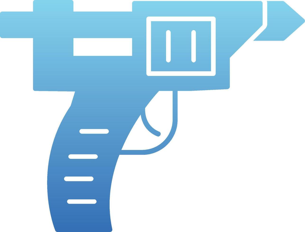 Glue Gun Glyph Gradient Icon vector