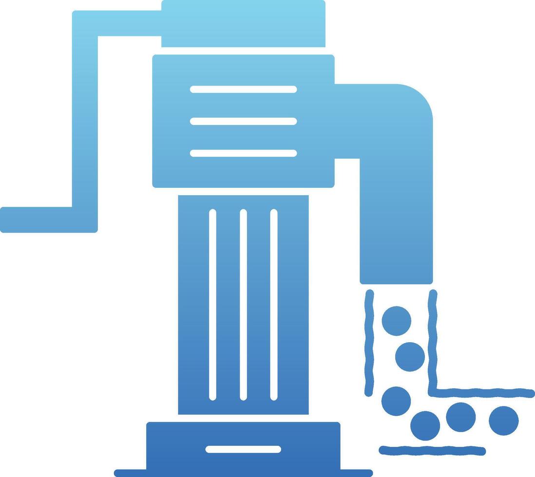 Water Wasting Glyph Gradient Icon vector