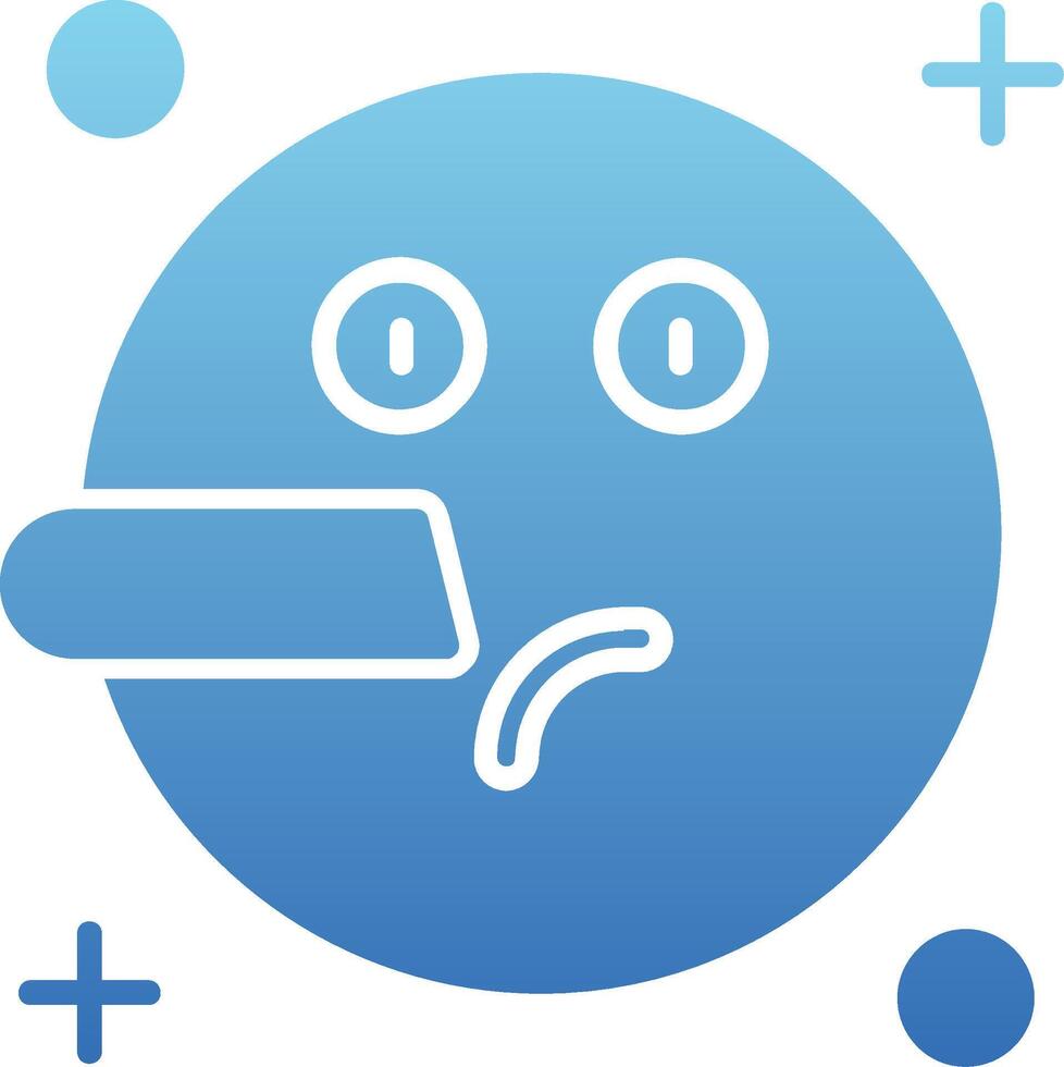 Liar Glyph Gradient Icon vector