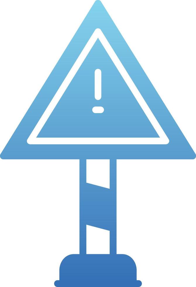 Risk Glyph Gradient Icon vector