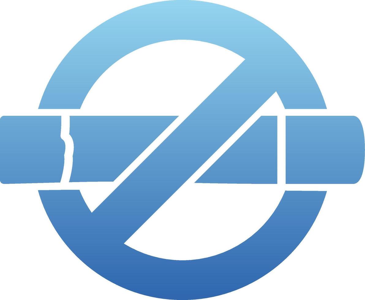 No Smoking Glyph Gradient Icon vector