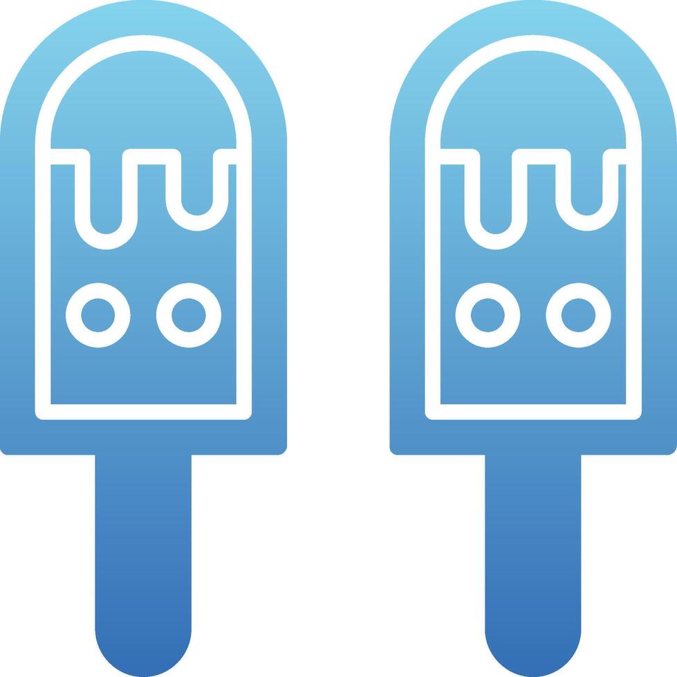 Ice Cream Glyph Gradient Icon vector
