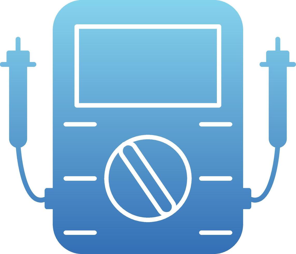 Voltmeter Glyph Gradient Icon vector
