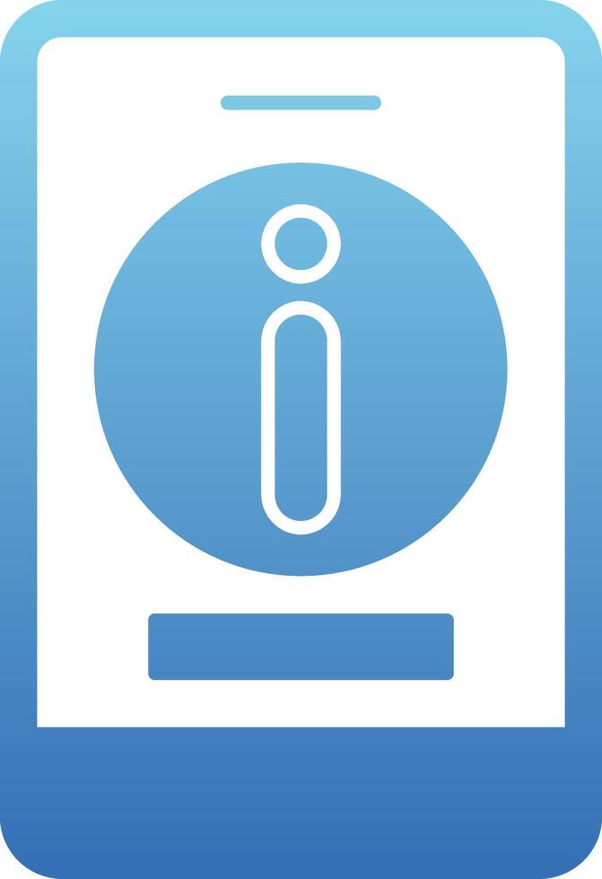 Information Glyph Gradient Icon vector