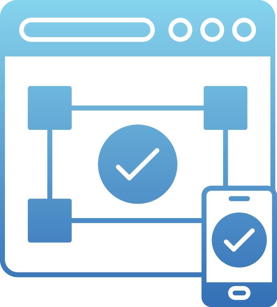 Accesibility Glyph Gradient Icon vector