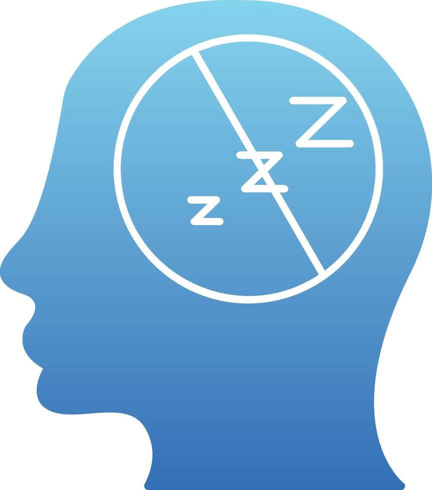 Insomnia Glyph Gradient Icon vector