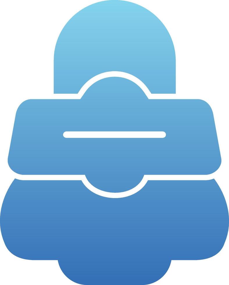 Strip Glyph Gradient Icon vector