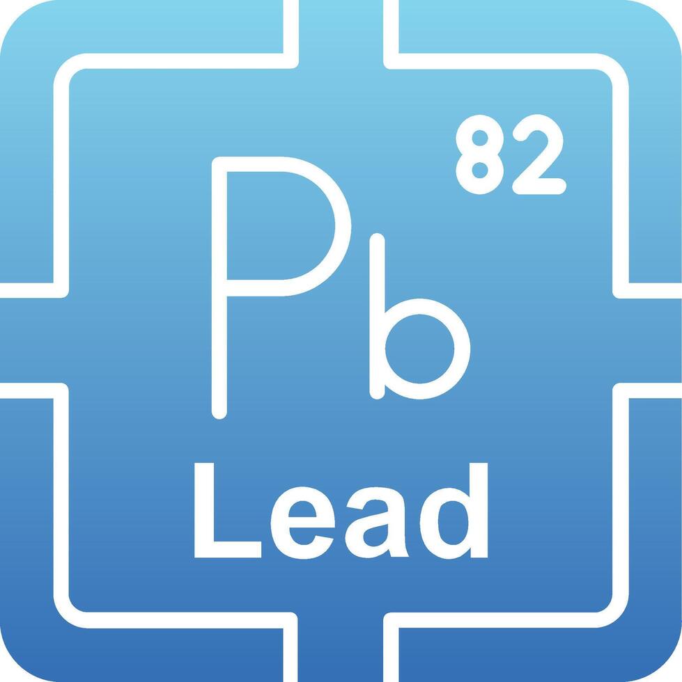 Lead Glyph Gradient Icon vector