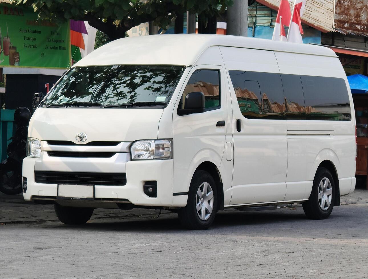 Semarang, Indonesia June 29 2024, mini van transportation. shipping vehicle concept. photo