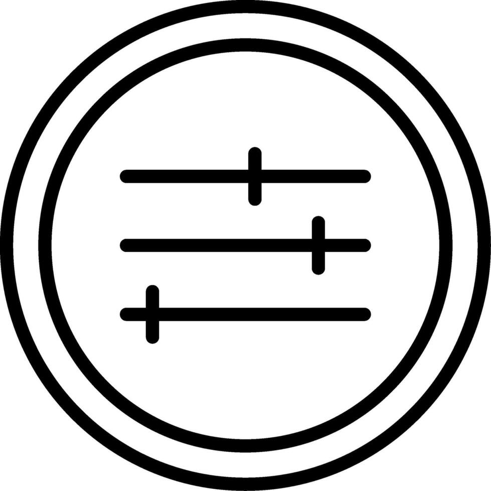 Adjust Line Icon Design vector