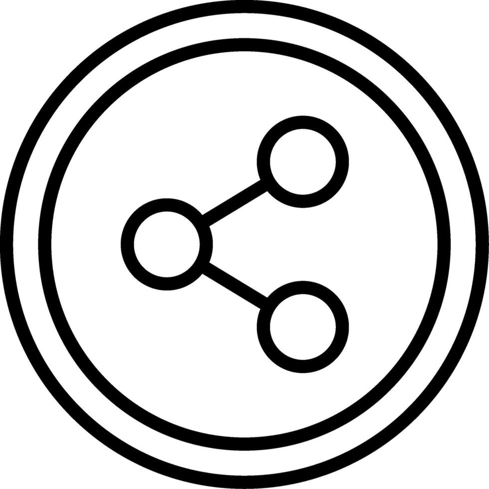Share Line Icon Design vector
