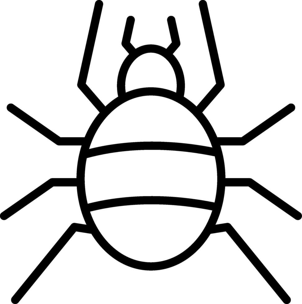 Tarantula Line Icon Design vector