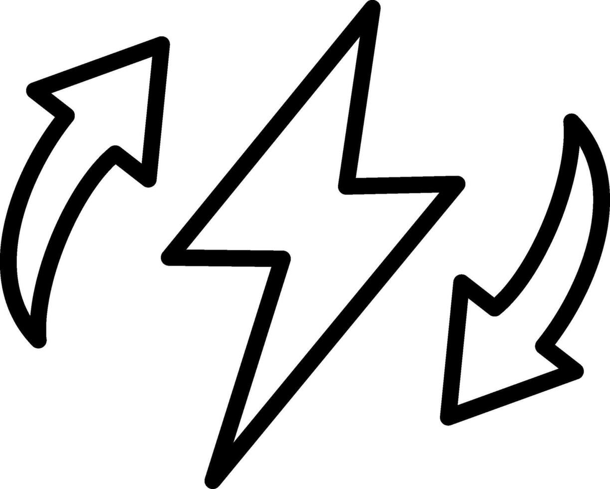Energy Line Icon Design vector
