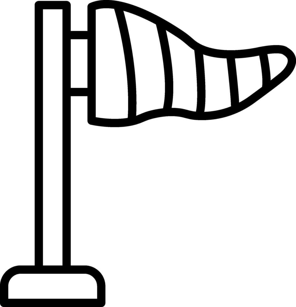 Wind Socket Line Icon Design vector