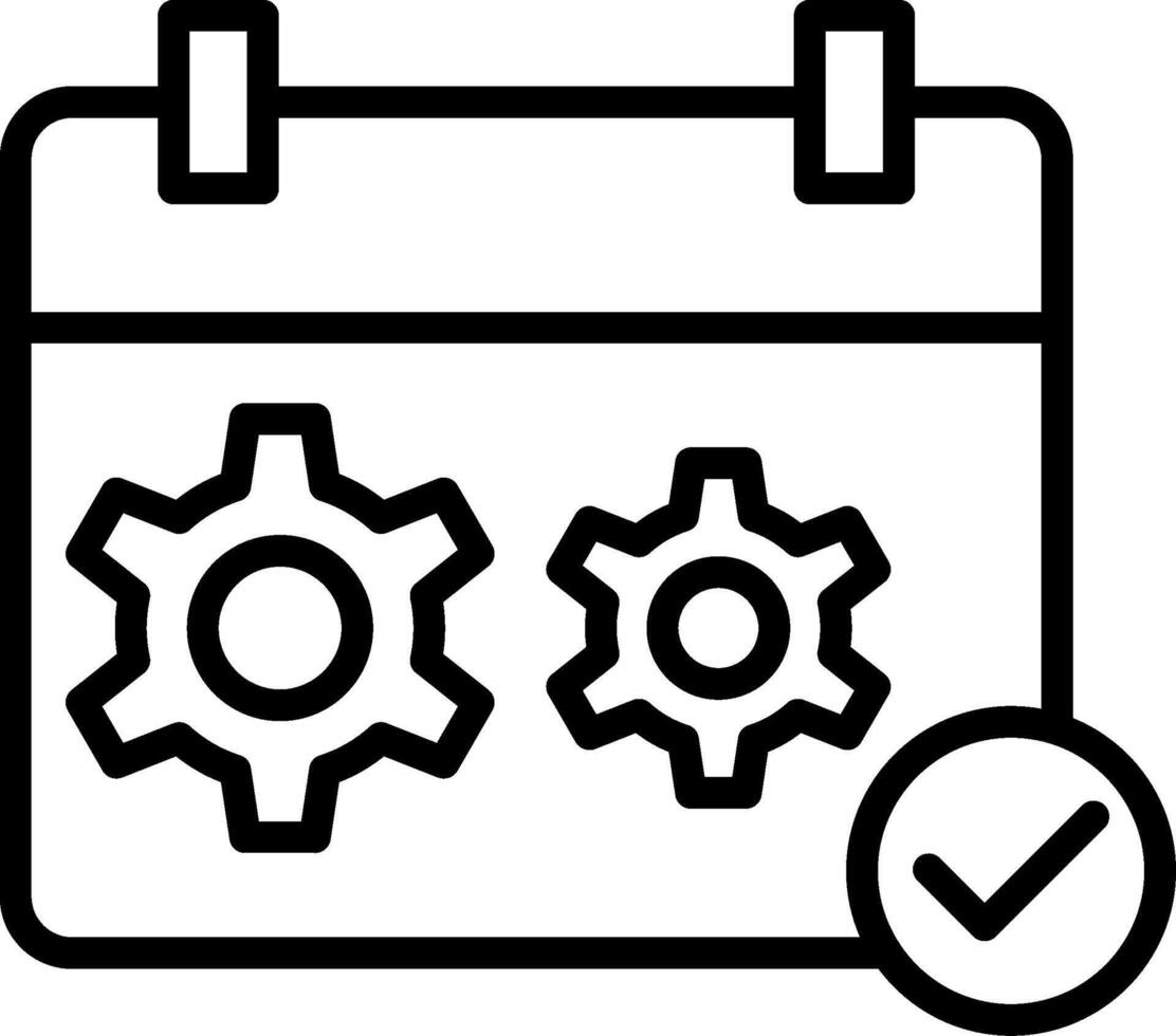Event Management Line Icon Design vector